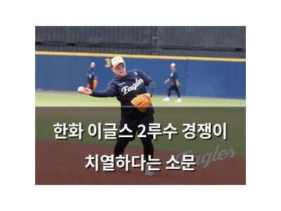 한화 이글스 2루수 경쟁이 치열하다는 소문