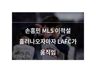 손흥민 MLS 이적설 흘러나오자마자 LAFC가 움직임