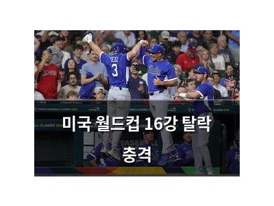 미국 월드컵 16강 탈락 충격