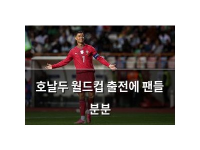 호날두 월드컵 출전에 팬들 분분